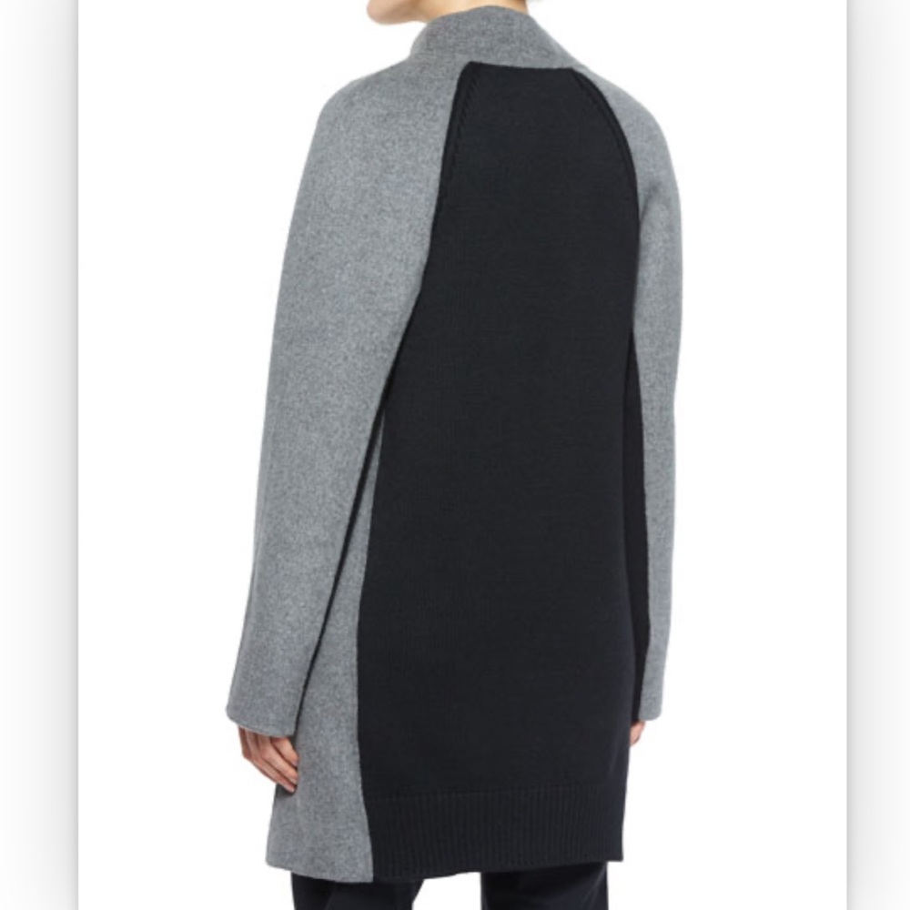 VINCE Two Tone Sweater Back Coat